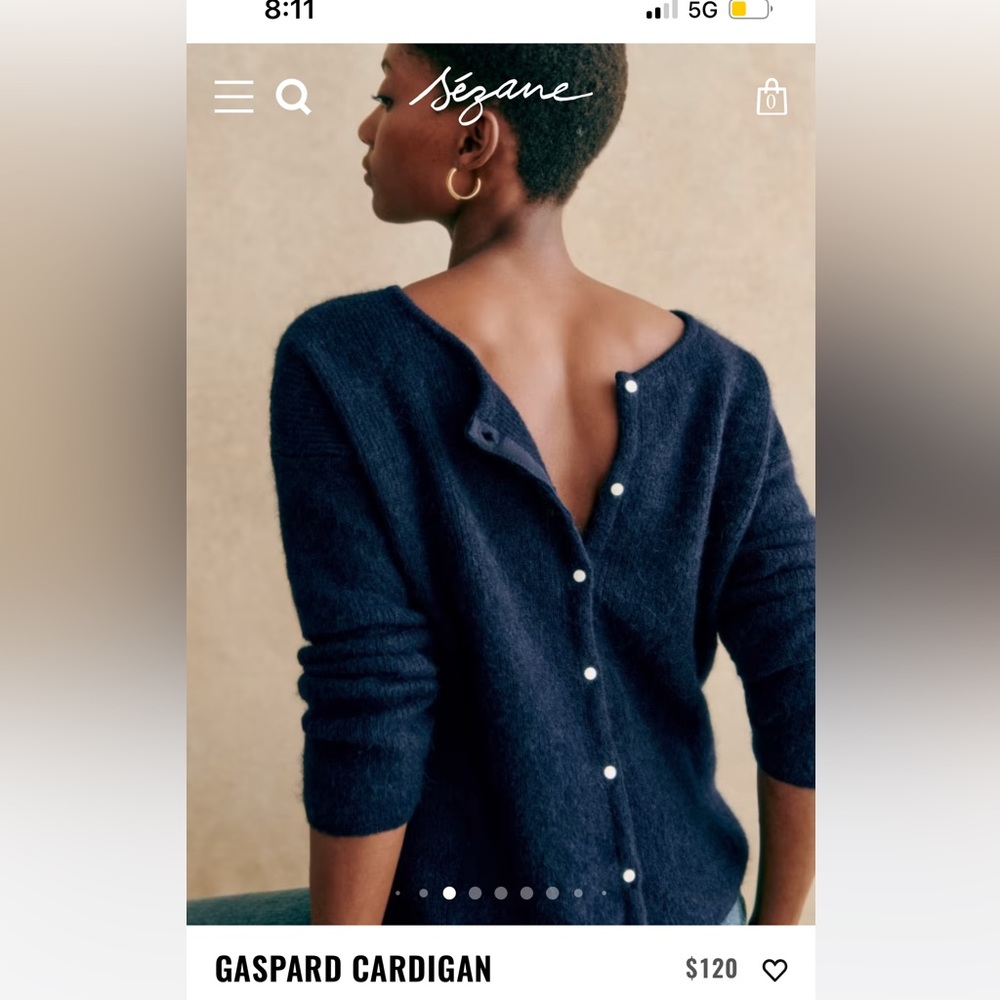 Sezane cardigan